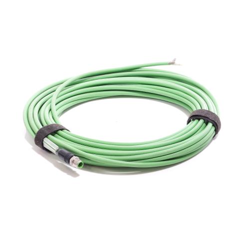 Sensorleitung M12 Männliche D-Cod. Mit Kabel Abgeschirmt  